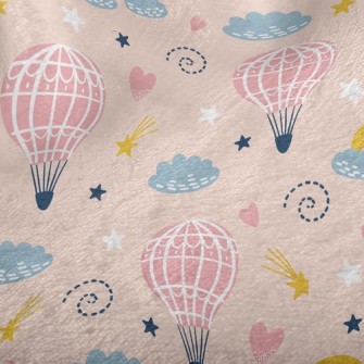 Cute Hot Air Balloon Minky