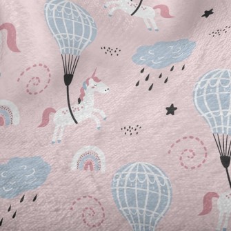 Unicorn Hot Air Balloon Minky