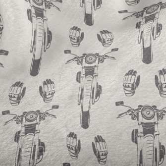 Retro Motorcycle Minky