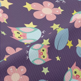 Flower Owl Piqué