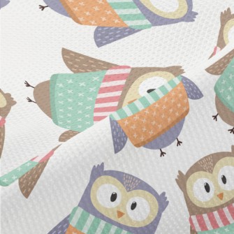 Owl In Clothes Piqué