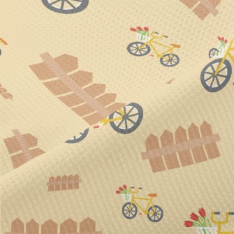 Yellow Bicycle Piqué