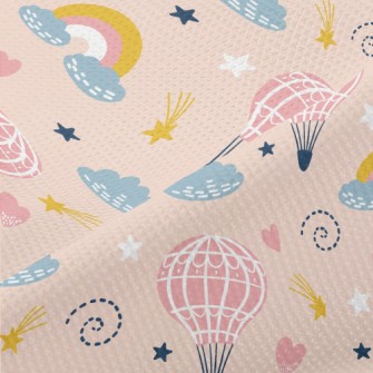 Cute Hot Air Balloon Piqué