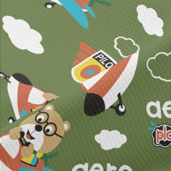 Bear Plane Piqué