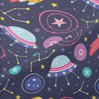 Outer Space Flying Saucer Piqué