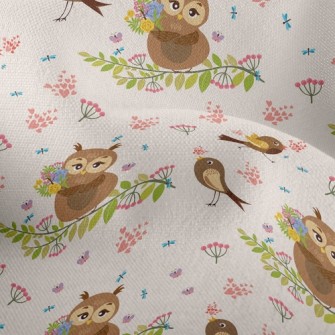 Singing Bird And Owl Lightweight Performance Linen