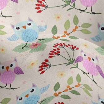 Flower Owl Lightweight Performance Linen