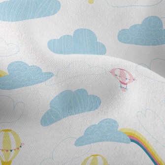 Rainbow Hot Air Balloon Lightweight Performance Linen