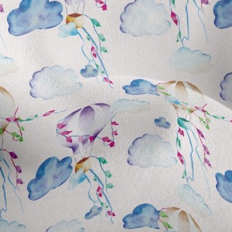 Festive Hot Air Balloon Lightweight Performance Linen
