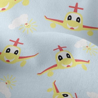Cute Plane Lightweight Performance Linen