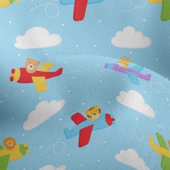 Cute Animal Plane Lightweight Performance Linen