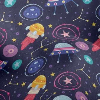 Outer Space Flying Saucer Lightweight Performance Linen