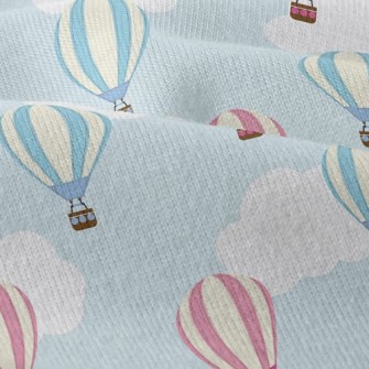 Blue Sky White Clouds Hot Air  Modern Jersey