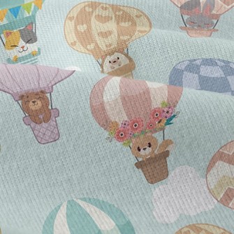 Cute Animal Hot Air Balloon Modern Jersey