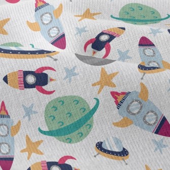 Space Planet Rocket Modern Jersey
