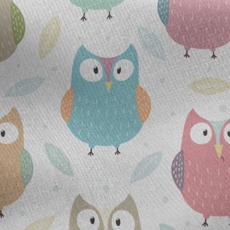 Leaf Owl Jersey Backed Fleece