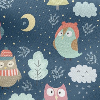 Owl Jersey Backed Fleece