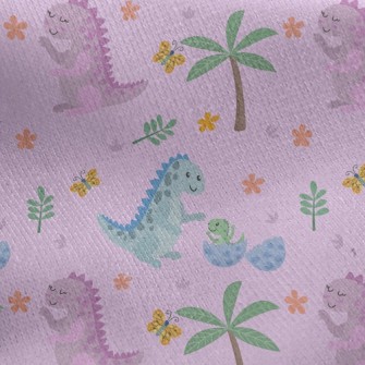 Butterfly Dinosaur Jersey Backed Fleece