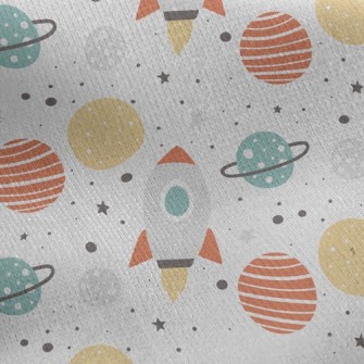 Rocket Planet Jersey Backed Fleece