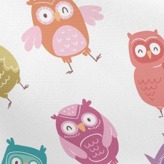 Colorful Owl Pongee