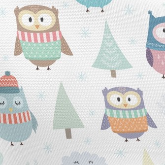 Cute Owl Pongee