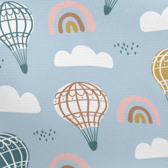 Rainbow Hot Air Balloon Pongee
