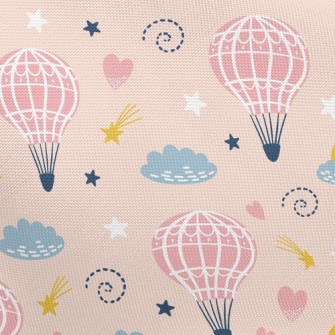 Cute Hot Air Balloon Pongee