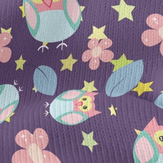 Flower Owl Stretch Jersey