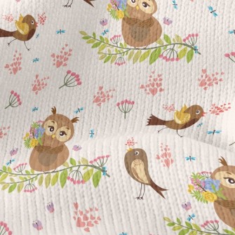 Singing Bird And Owl Stretch Jersey