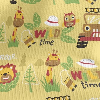 Lion Giraffe Jungle Car Stretch Jersey