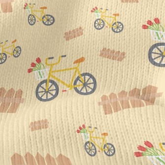 Yellow Bicycle Stretch Jersey