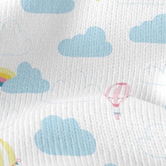 Rainbow Hot Air Balloon Stretch Jersey