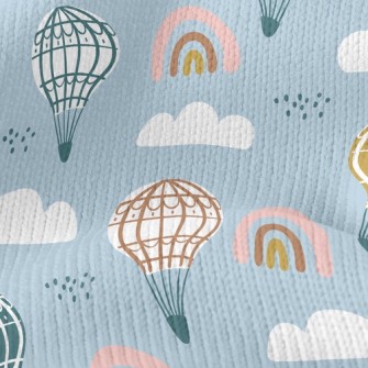 Rainbow Hot Air Balloon Stretch Jersey