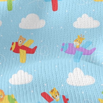 Cute Animal Plane Stretch Jersey