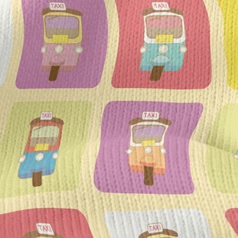 Color Tricycle Car Stretch Jersey