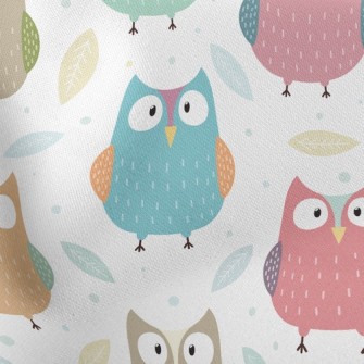 Leaf Owl Lightweight Cotton Poplin