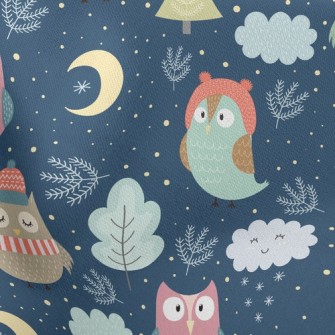 Owl Lightweight Cotton Poplin