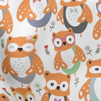 Gentleman Owl Lightweight Cotton Poplin