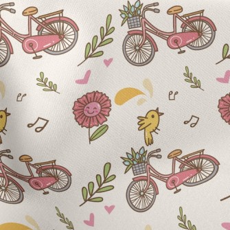 Singing Bird Bike Lightweight Cotton Poplin