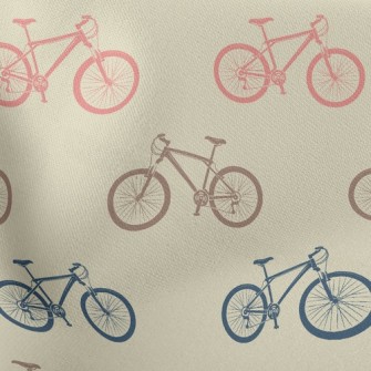 Retro Color Bike Lightweight Cotton Poplin