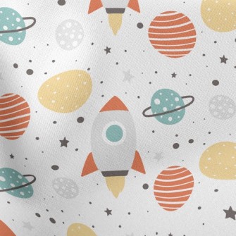 Rocket Planet Lightweight Cotton Poplin