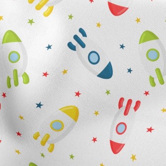 Cute Rocket Lightweight Cotton Poplin