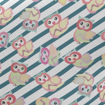 Striped Owl Midweight Cotton Poplin