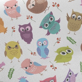 Changeable Owl Midweight Cotton Poplin