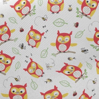 Bee Owl Midweight Cotton Poplin