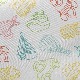 Transport Vehicle Midweight Cotton Poplin