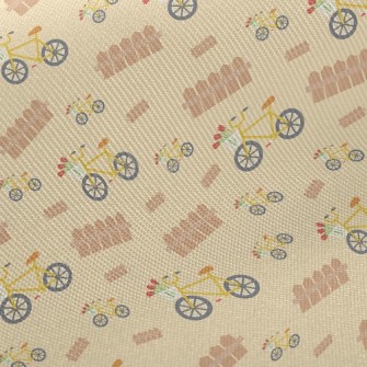 Yellow Bicycle Midweight Cotton Poplin