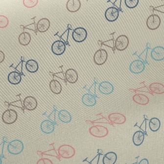 Retro Color Bike Midweight Cotton Poplin
