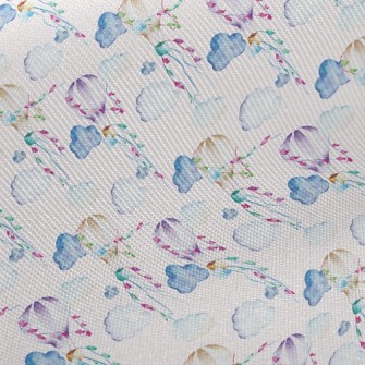 Festive Hot Air Balloon Midweight Cotton Poplin