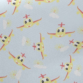 Cute Plane Midweight Cotton Poplin